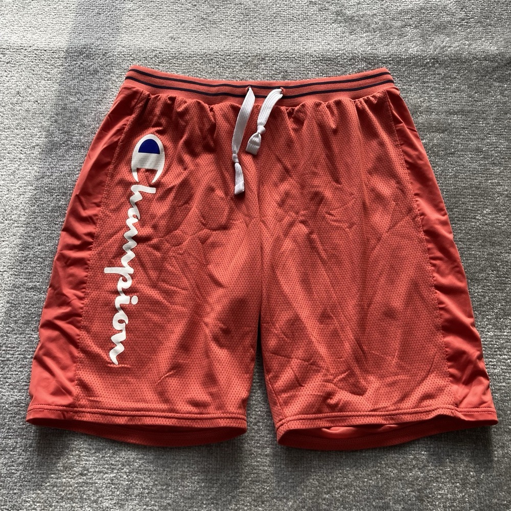 VTG 90S‎ Men's Medium champion basketball shorts mesh drawstring red